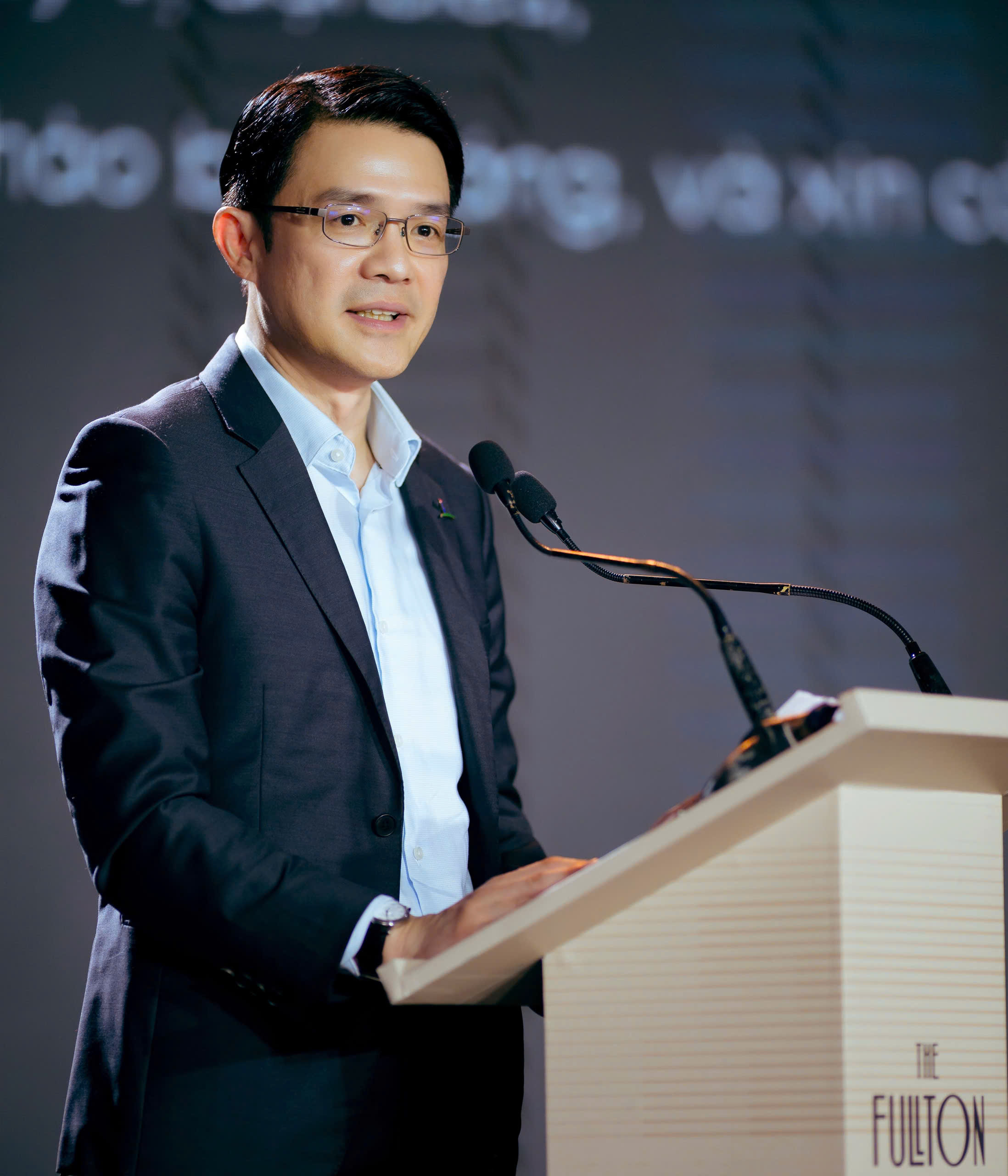 Mr Tan Wee Hsien, CEO of CapitaLand Development Vietnam and International speaking at the event