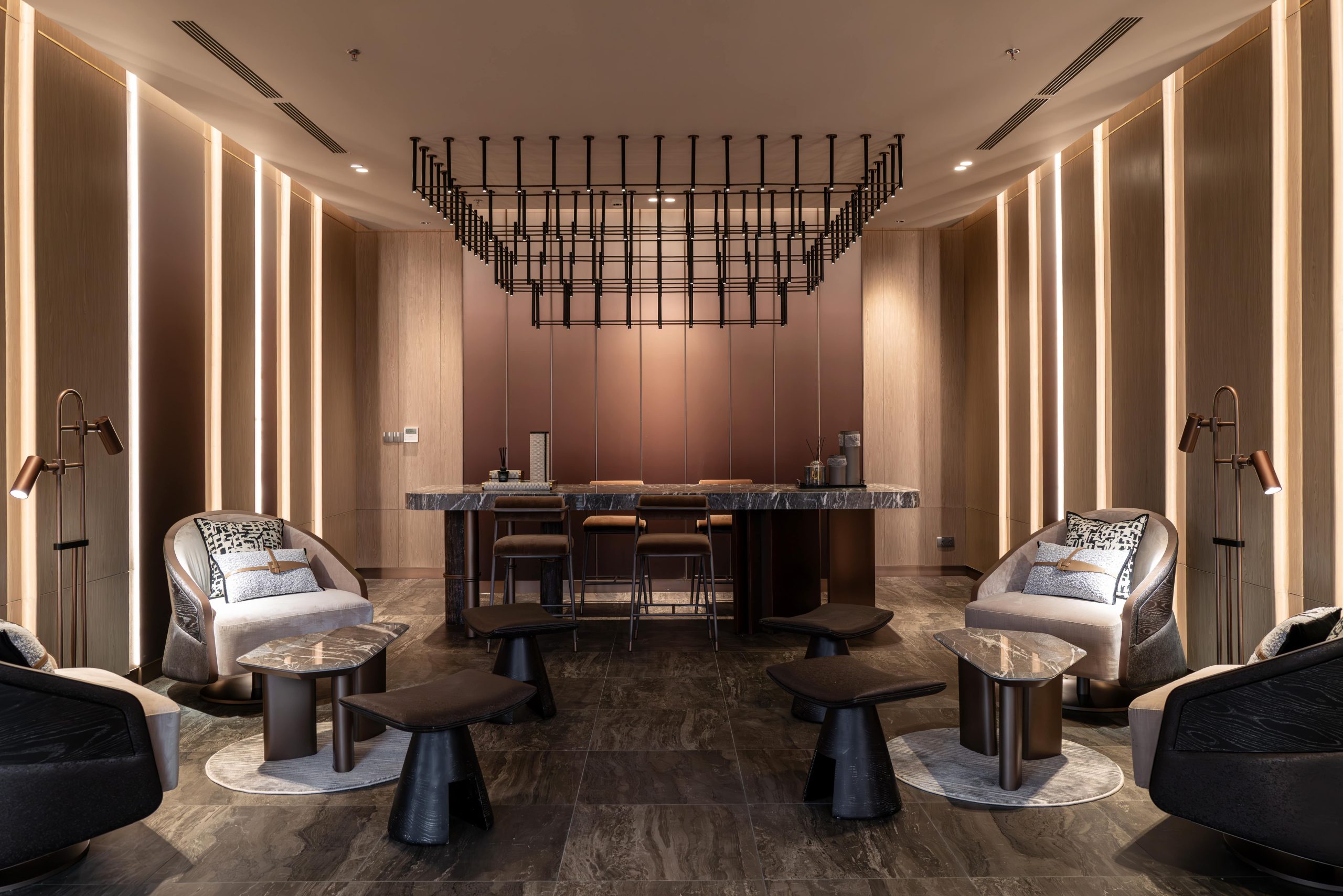 Wine and cigar lounge is among the 26 curated amenities in The Canopy Clubhouse, which officially opened in May 2025 and offers an array of wellness, recreation, and productivity features