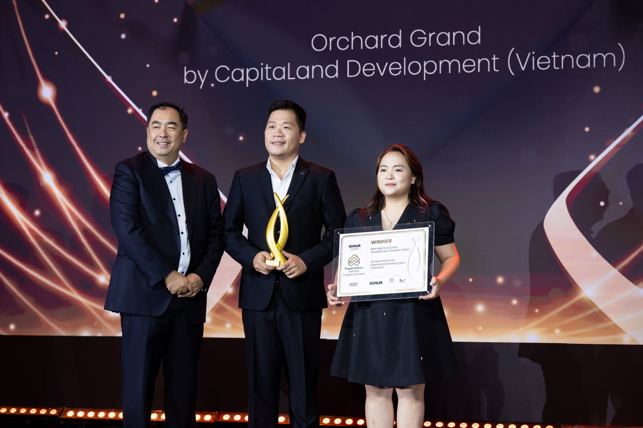 Orchard Grand received the prestigious award for Best High End Condo Development (Greater HCMC)