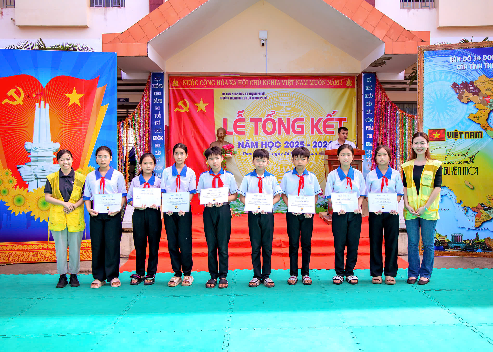 Students under CHF’s long-term scholarship programme received annual education support to help them continue their studies beyond primary school