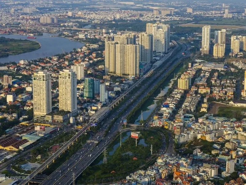 Đất đai chỉ thực sự trở thành nguồn lực khi vừa được quản lý như một tài nguyên, vừa được pháp luật bảo đảm như một tài sản. Trong ảnh: Khu đô thị phía Đông TP HCM. Tác giả: Quỳnh Trần