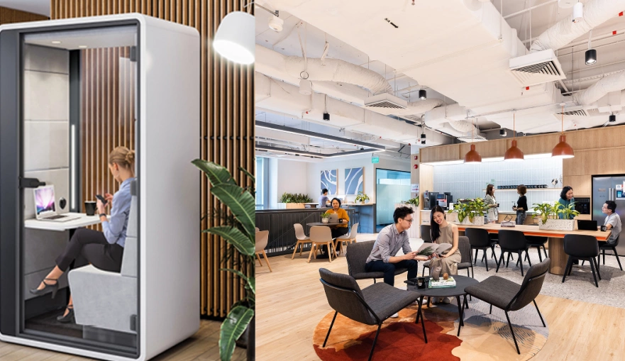 Một Co-working space ở Singapore. Ảnh: vulcanpost